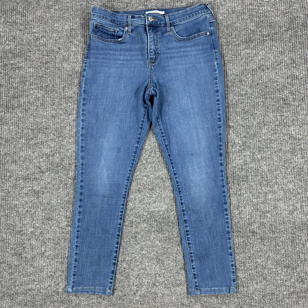 Levi's 311 Shaping Skinny Jeans Womens Size 31 Blue Denim Stretch Mid Rise